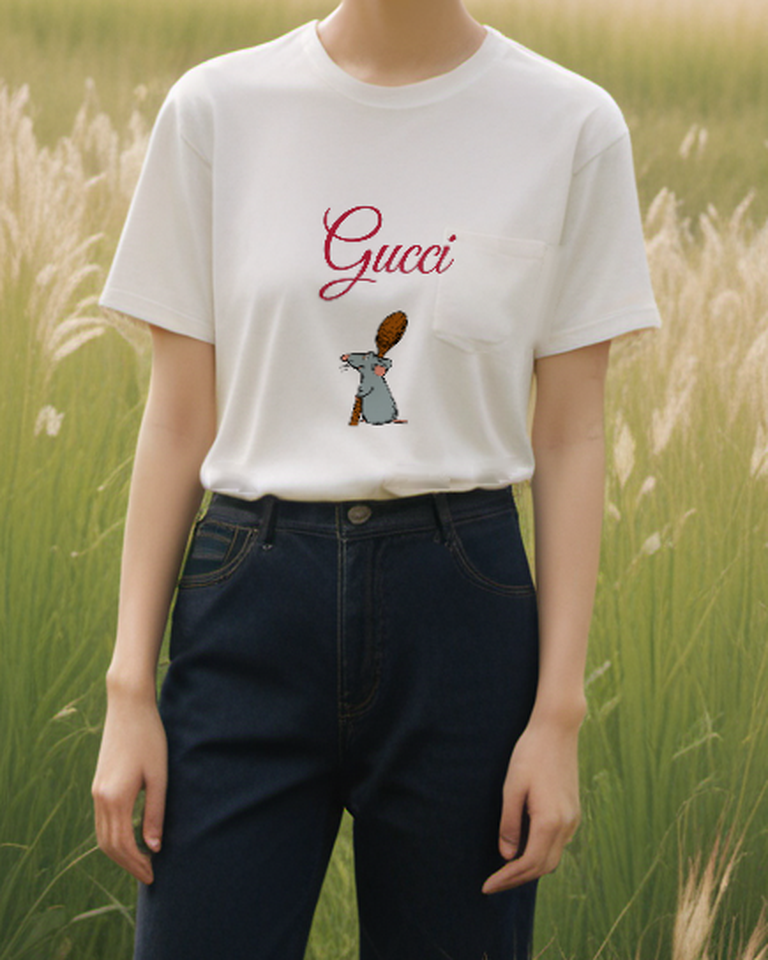 Ivory Wooden Spoon Rat Graphic T-Shirt - styled view 5
