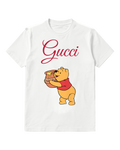 White Bear Carrying Honey Pot Graphic T-Shirt - front product view