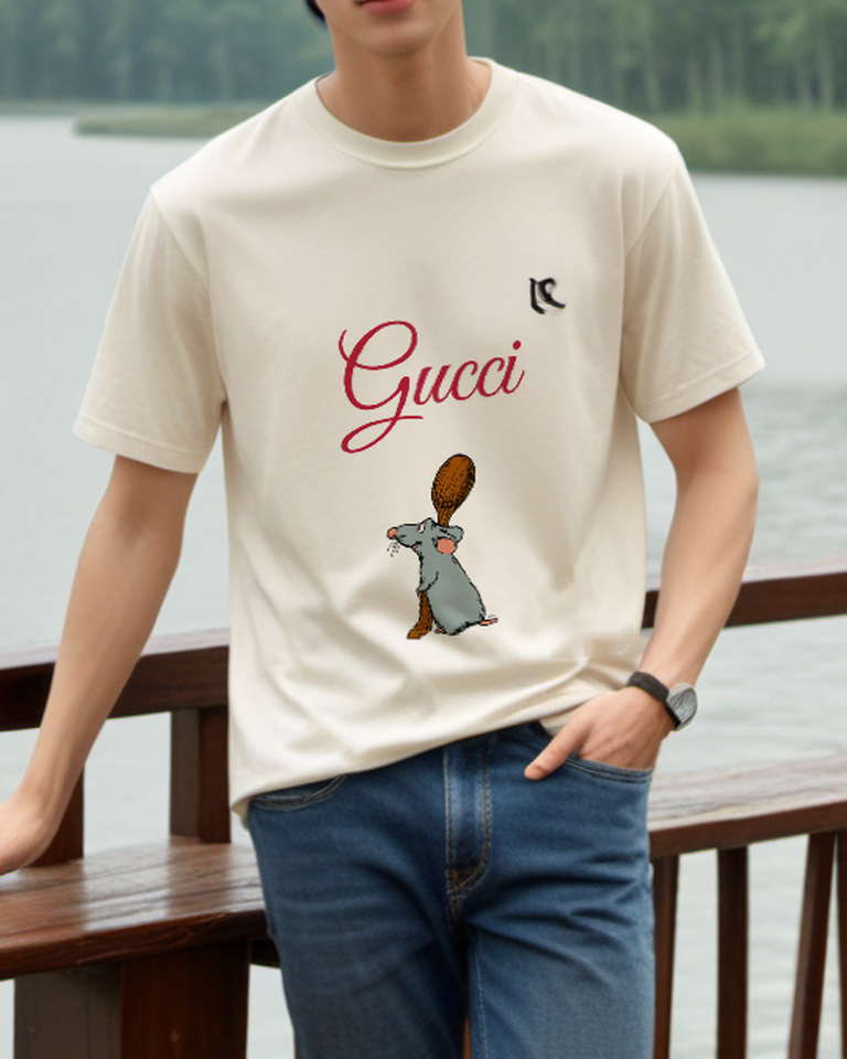 Ivory Wooden Spoon Rat Graphic T-Shirt - styled view 2