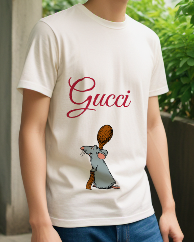 Ivory Wooden Spoon Rat Graphic T-Shirt - styled view 4