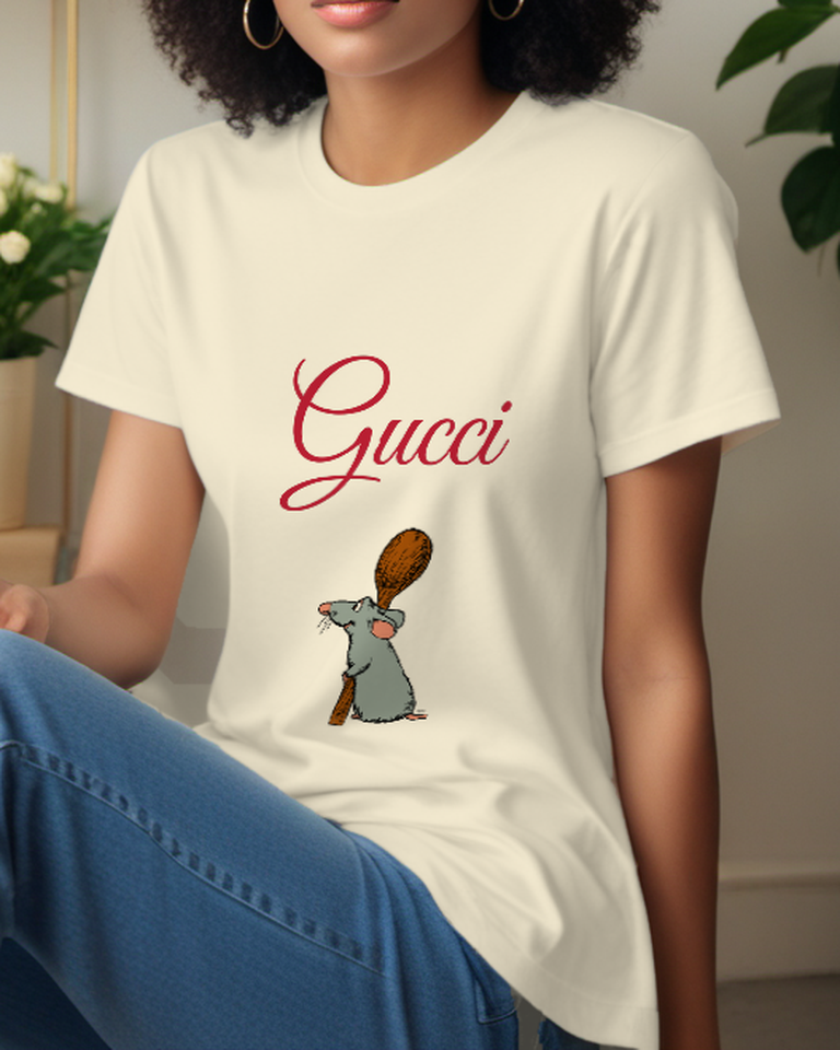 Ivory Wooden Spoon Rat Graphic T-Shirt - styled view 1