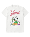 White Egg Painting Young Duck Graphic T-Shirt - front product view