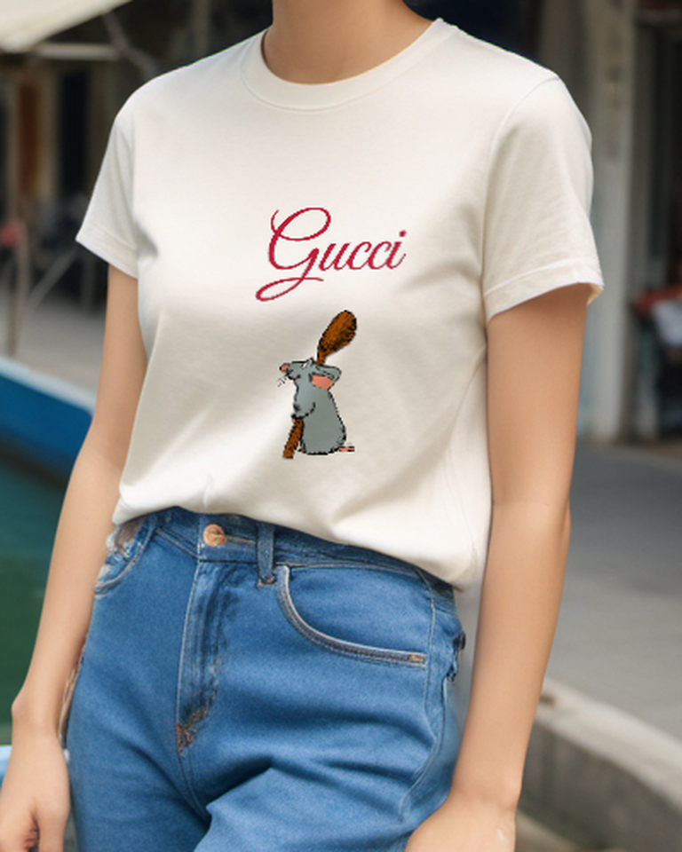 Ivory Wooden Spoon Rat Graphic T-Shirt - styled view 3