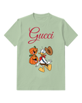 Sage Green Cowboy Duck Pumpkins Graphic T-Shirt - front product view